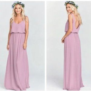 NEW Show Me Your Mumu Antique Rose Chiffon Kendall Maxi Dress | Small